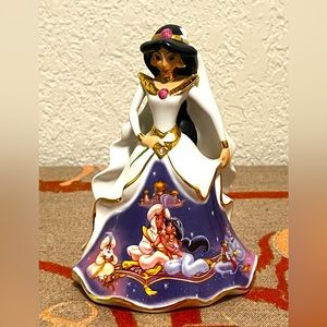 Disney's Jasmine Bride All Porcelain Bell By The Bradford Exchange